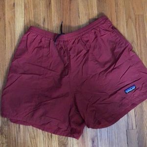 Patagonia barely baggies red shorts